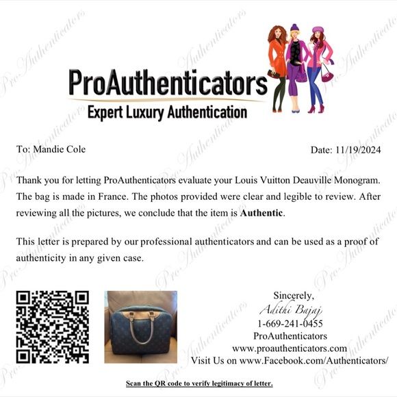 Louis Vuitton Monogram Deavuille Handbag with COA - Picture 15 of 15